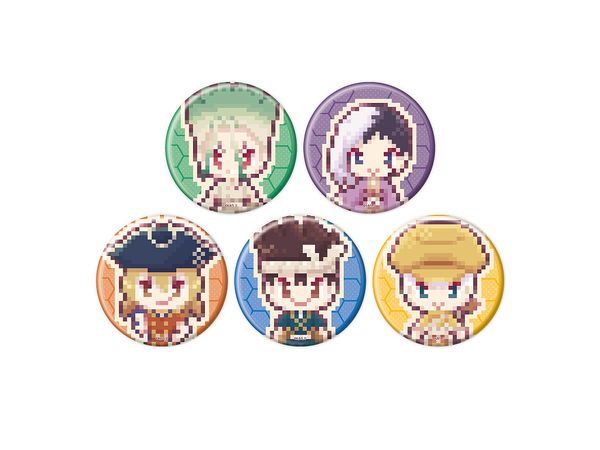 Can Badge Dr. Stone 26 Pixel Art Illustration 1Box 5pcs