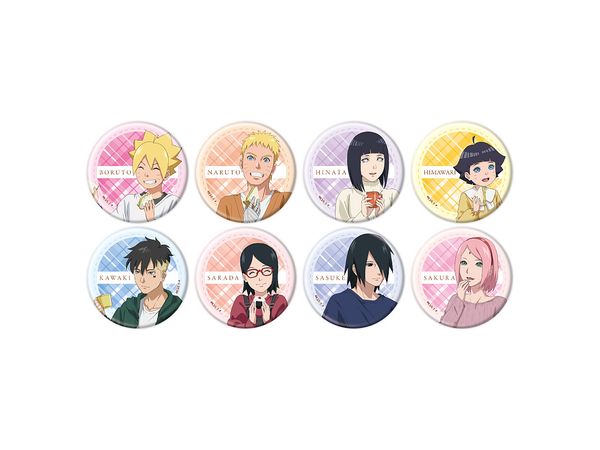 Can Badge Boruto Naruto Next Generations 07 Picnic Ver. Original Illustration 1Box 8pcs