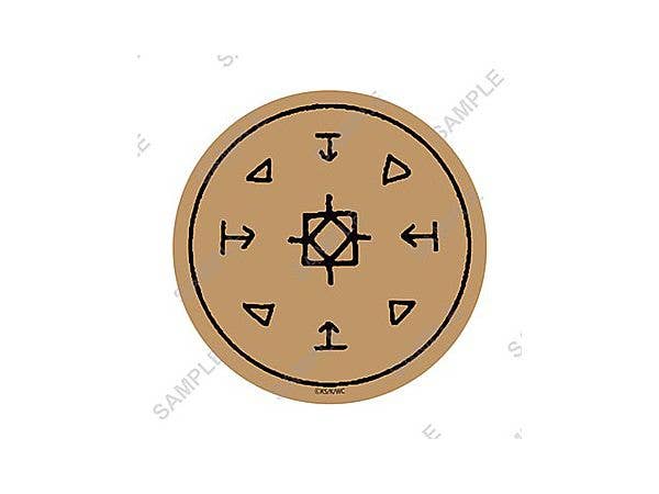 Witch Hat Atelier: Cork Coaster 03 - Magic Circle of Floating Lamp Light (Official Illustration)