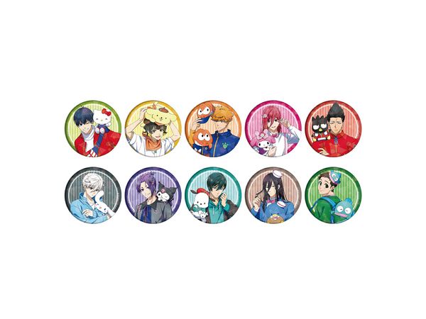 Hologram Can Badge 65mm BLUE LOCK x Sanrio 01 Original illustration 1Box 10pcs