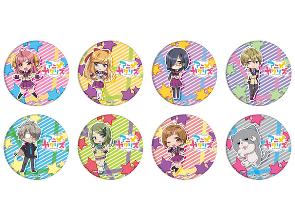 Anime-Gataris: Can Badge 01: 1Box (8pcs)