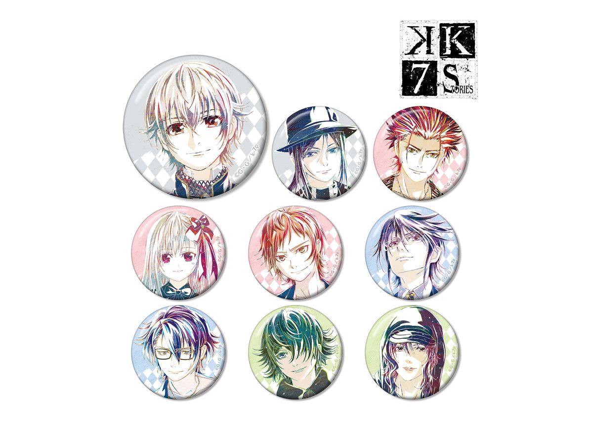 K: Seven Stories: Trading Ani-Art Can Badge 1Box (9pcs)