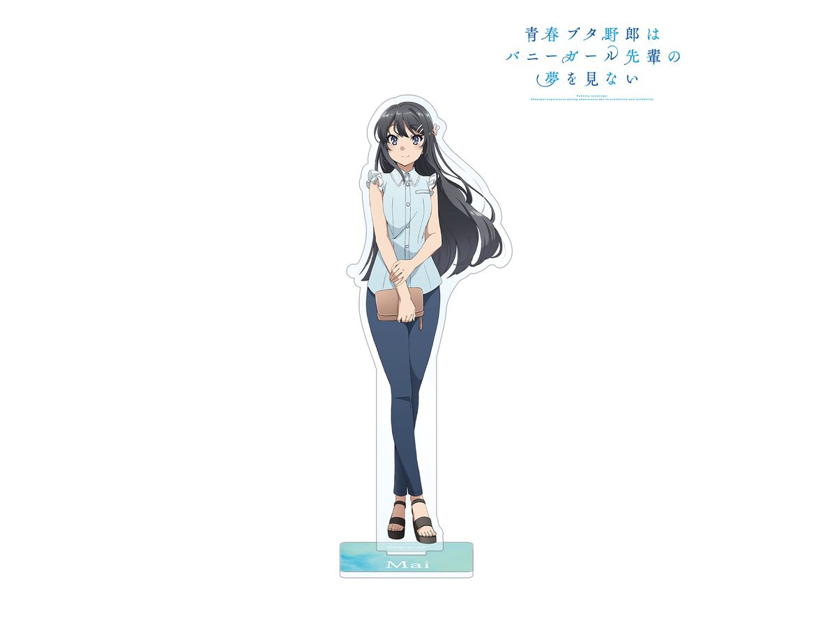 Rascal Does Not Dream of Bunny Girl Senpai: Newly Drawn Illustration Mai Sakurajima Acrylic Stand