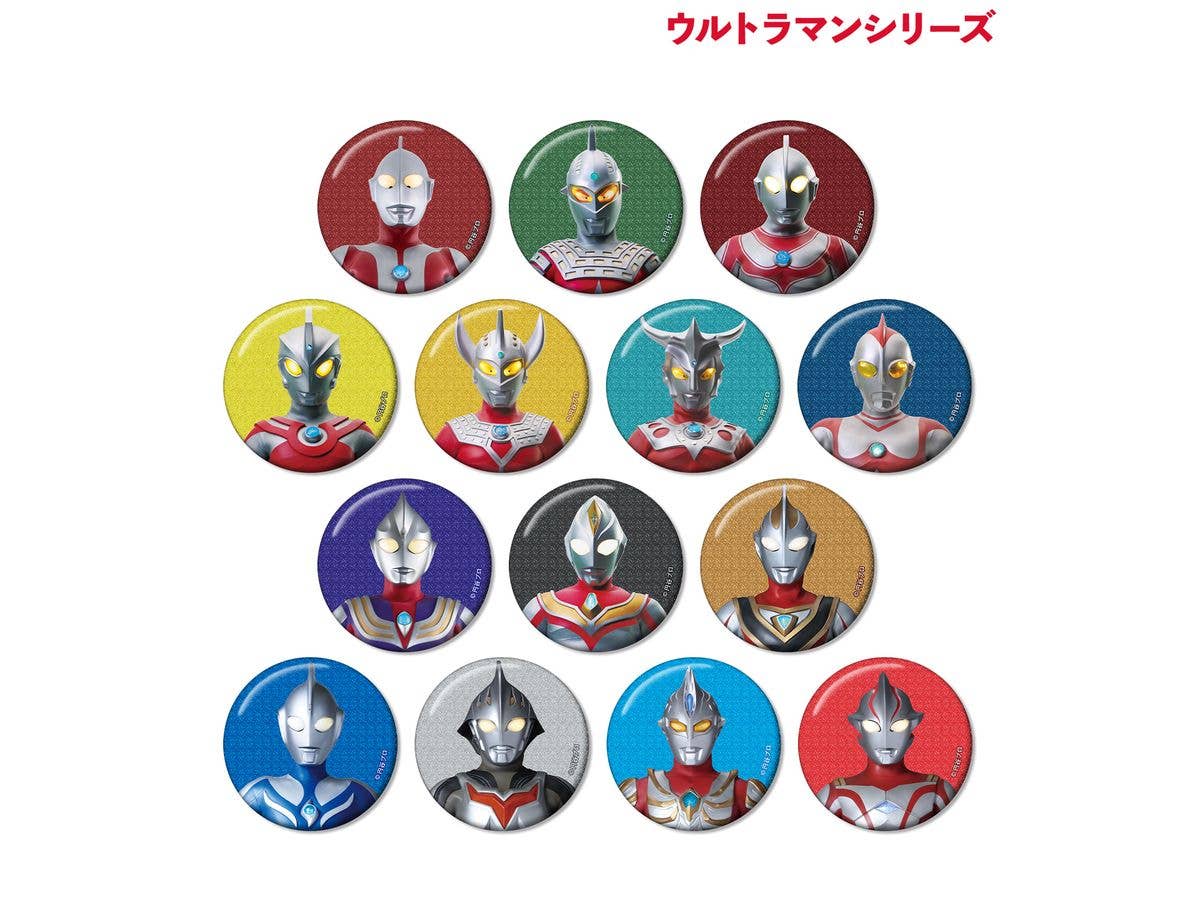 Ultraman Series: Trading Glitter Can Badges Ver.A 1 Box 14Pcs