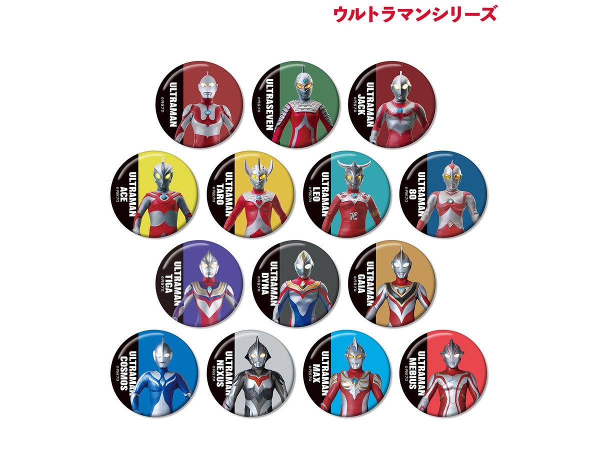 Ultraman Series: Trading Badges Ver.A 1 Box 14Pcs