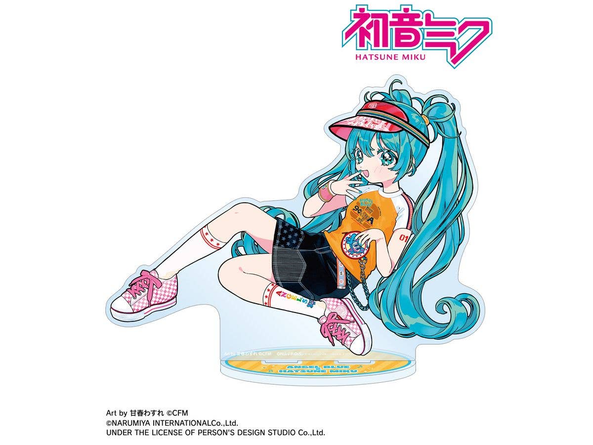 Hatsune Miku: Angel Blue Collaboration Original Hatsune Miku Art By Amaharu Wasure Big Acrylic Stand Ver.B