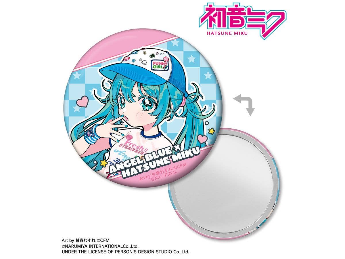 Hatsune Miku: Angel Blue Collaboration Original Hatsune Miku Art By Amaharu Wasure Tin Mirror Ver.A