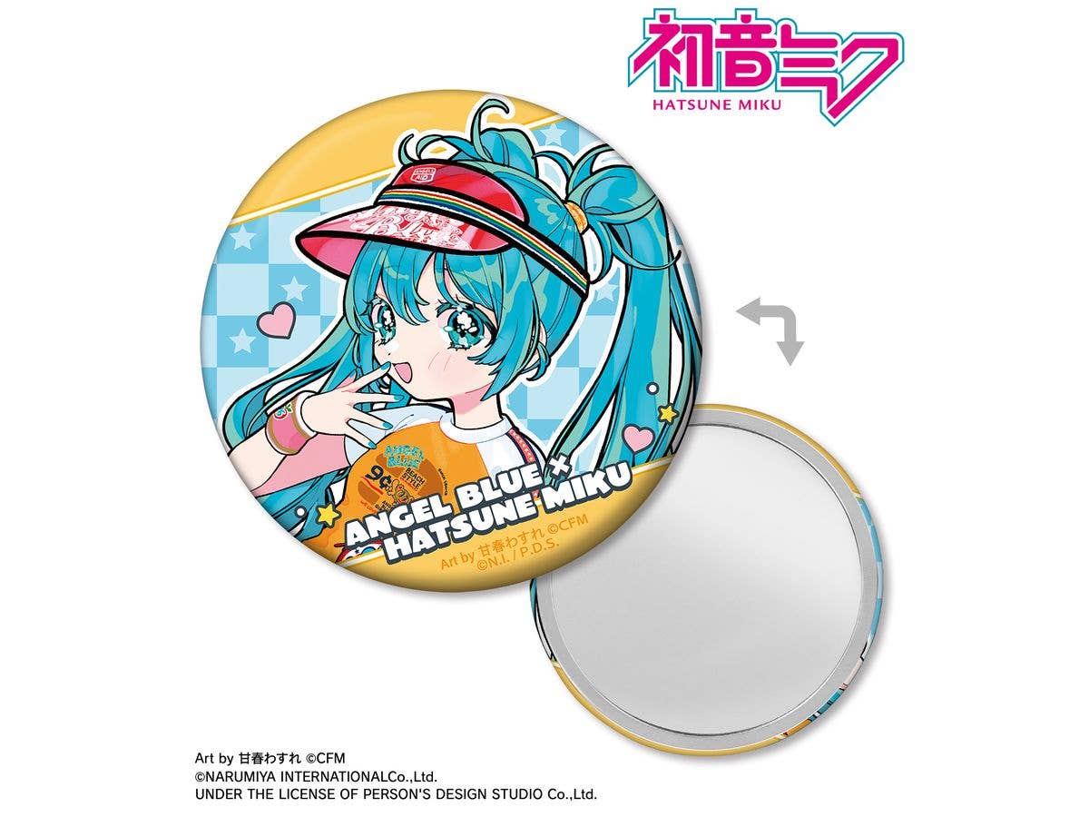 Hatsune Miku: Angel Blue Collaboration Original Hatsune Miku Art By Amaharu Wasure Tin Mirror Ver.B