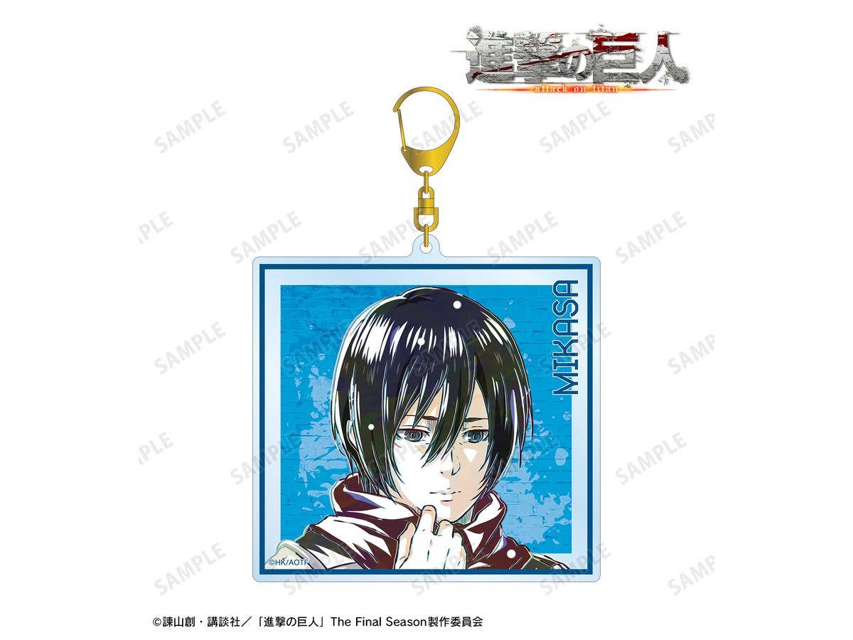 Tv Anime Attack On Titan: Mikasa Ani-Art 4th Edition Big Acrylic Keychain