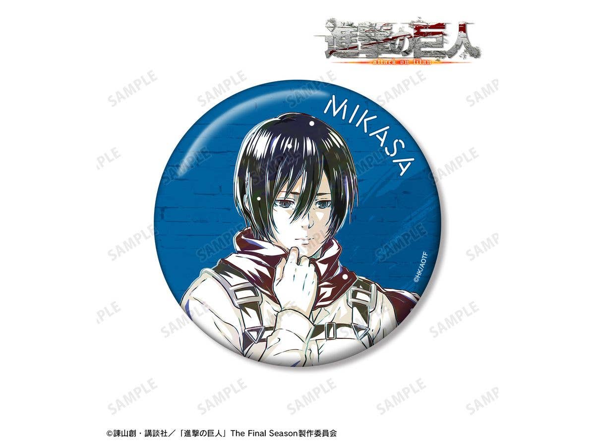 Tv Anime Attack On Titan: Mikasa Ani-Art 4th Edition 100mm Can Badge