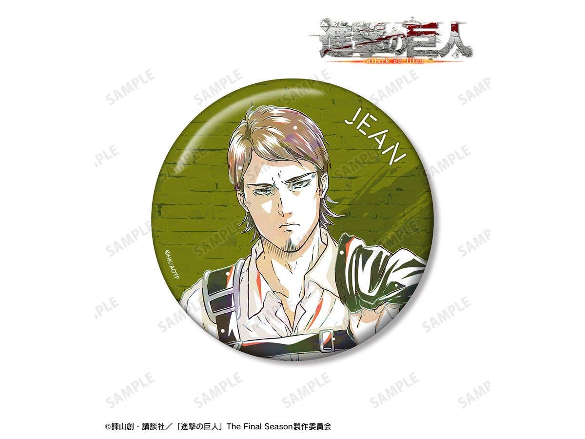 Tv Anime Attack On Titan: Jean Ani-Art 4th Edition 100mm Can Badge