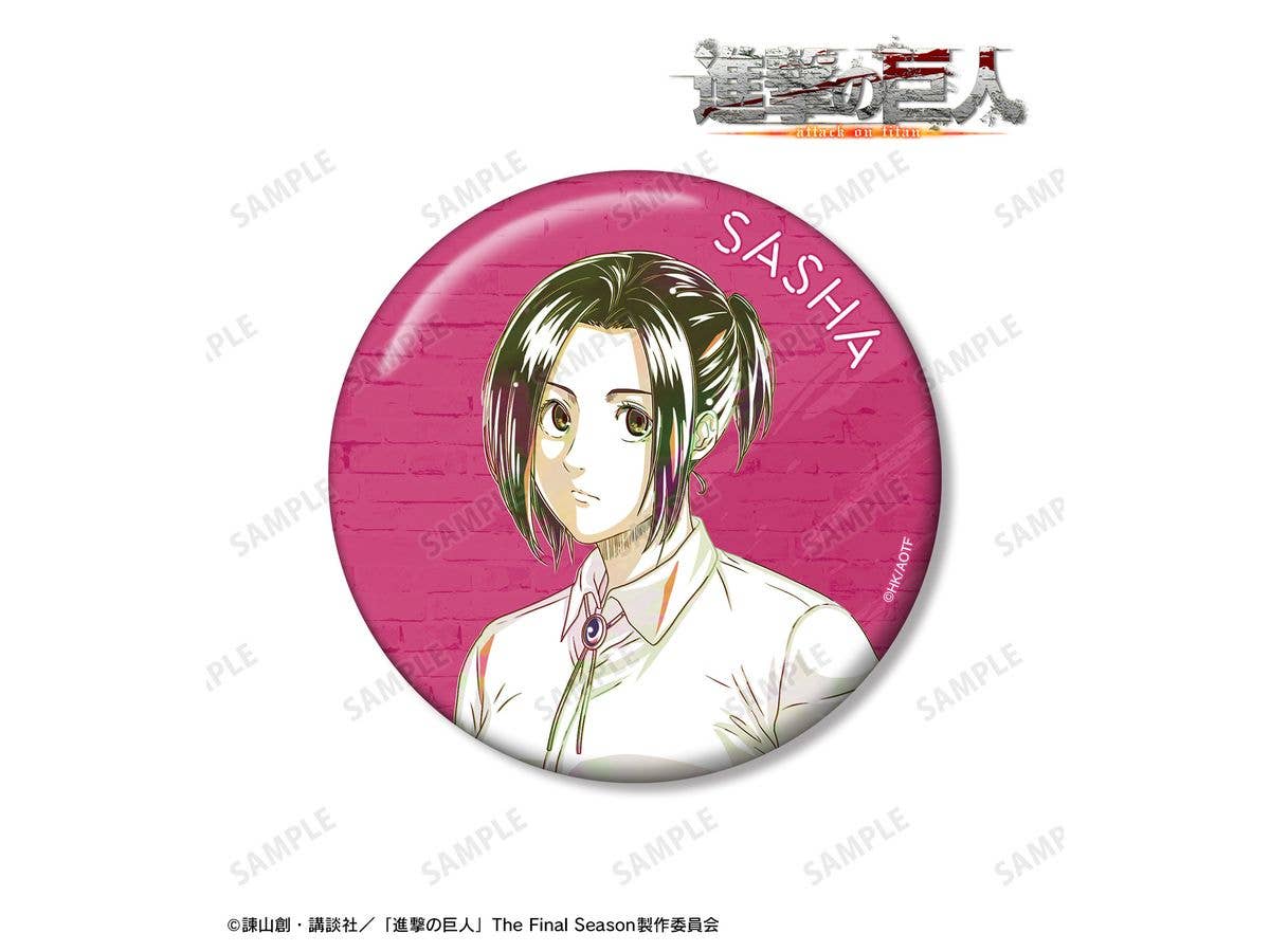 Tv Anime Attack On Titan: Sasha Ani-Art 4th Edition 100mm Can Badge