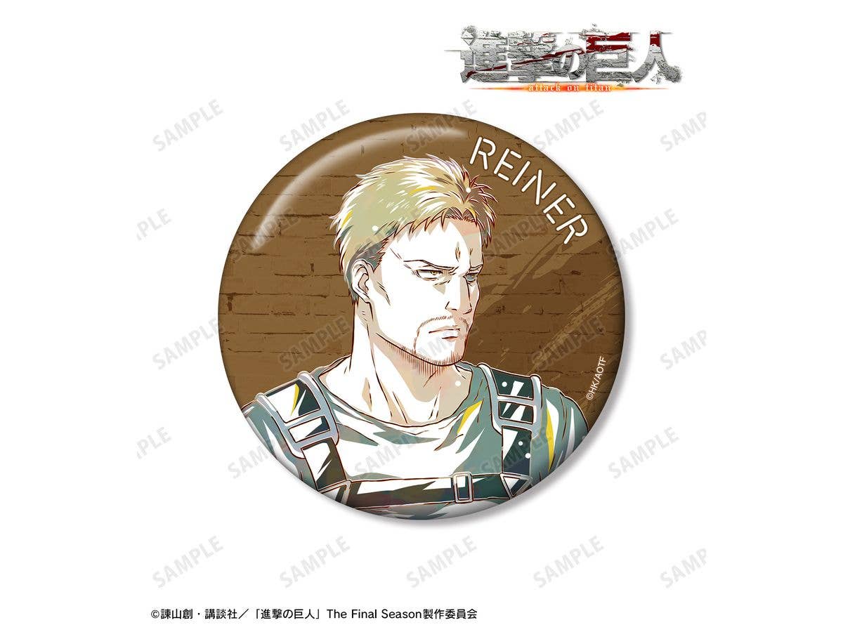 Tv Anime Attack On Titan: Reiner Ani-Art 4th Edition 100mm Can Badge
