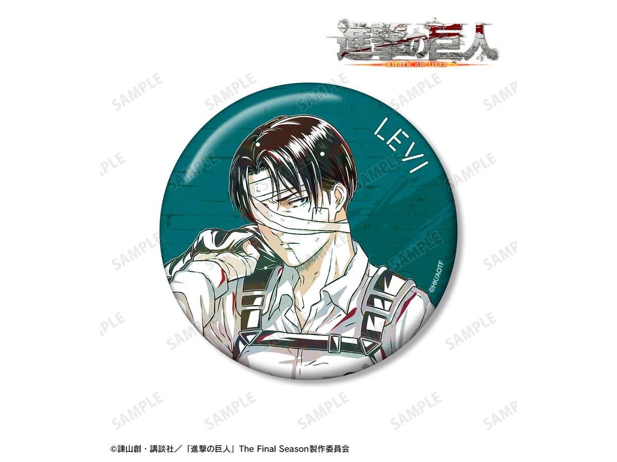 Tv Anime Attack On Titan: Levi Ani-Art 4th Edition 100mm Can Badge