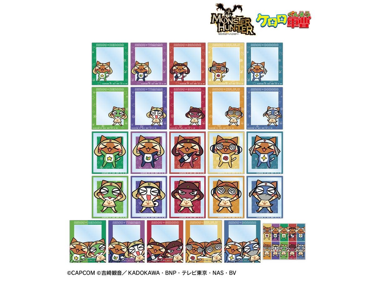 Monster Hunter x Anime Sergeant Keroro: Trading Acrylic Cards: 1Box (26pcs)