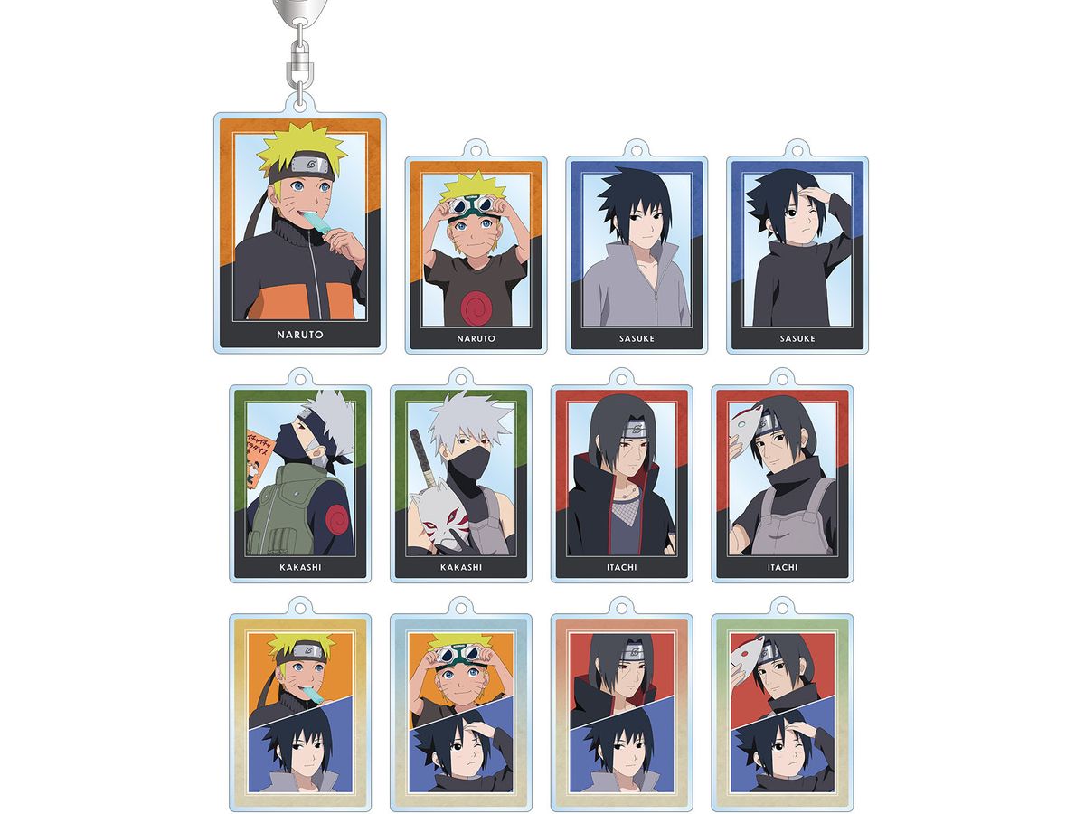 Naruto Shippuden: Newly Drawn Illustration Past and Present ver. Trading Acrylic Keychain: 1Box (12pcs)