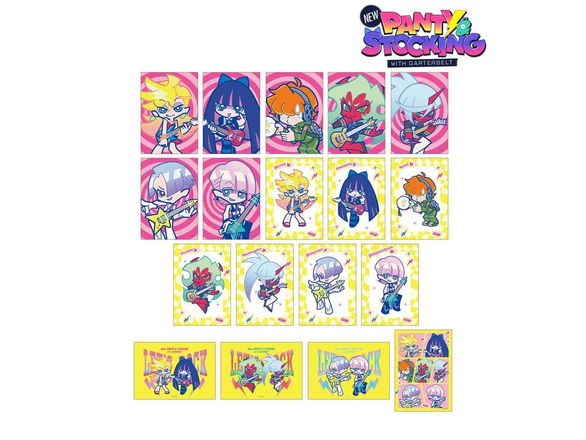New Panty & Stocking With Garterbelt: F Kaori Illustration Rock Ver. Trading Bromide: 1Box (18pcs)