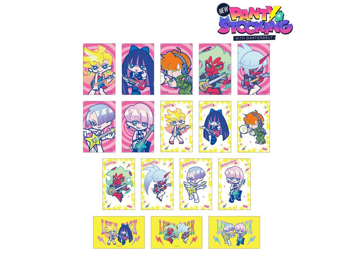 New Panty & Stocking With Garterbelt: F Kaori Illustration Rock Ver. Trading Illustration Card: 1Box (17pcs)