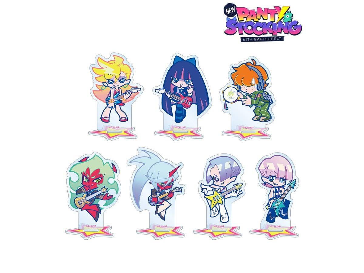 New Panty & Stocking With Garterbelt: F Kaori Illustration Rock Ver. Trading Acrylic Stand: 1Box (7pcs)