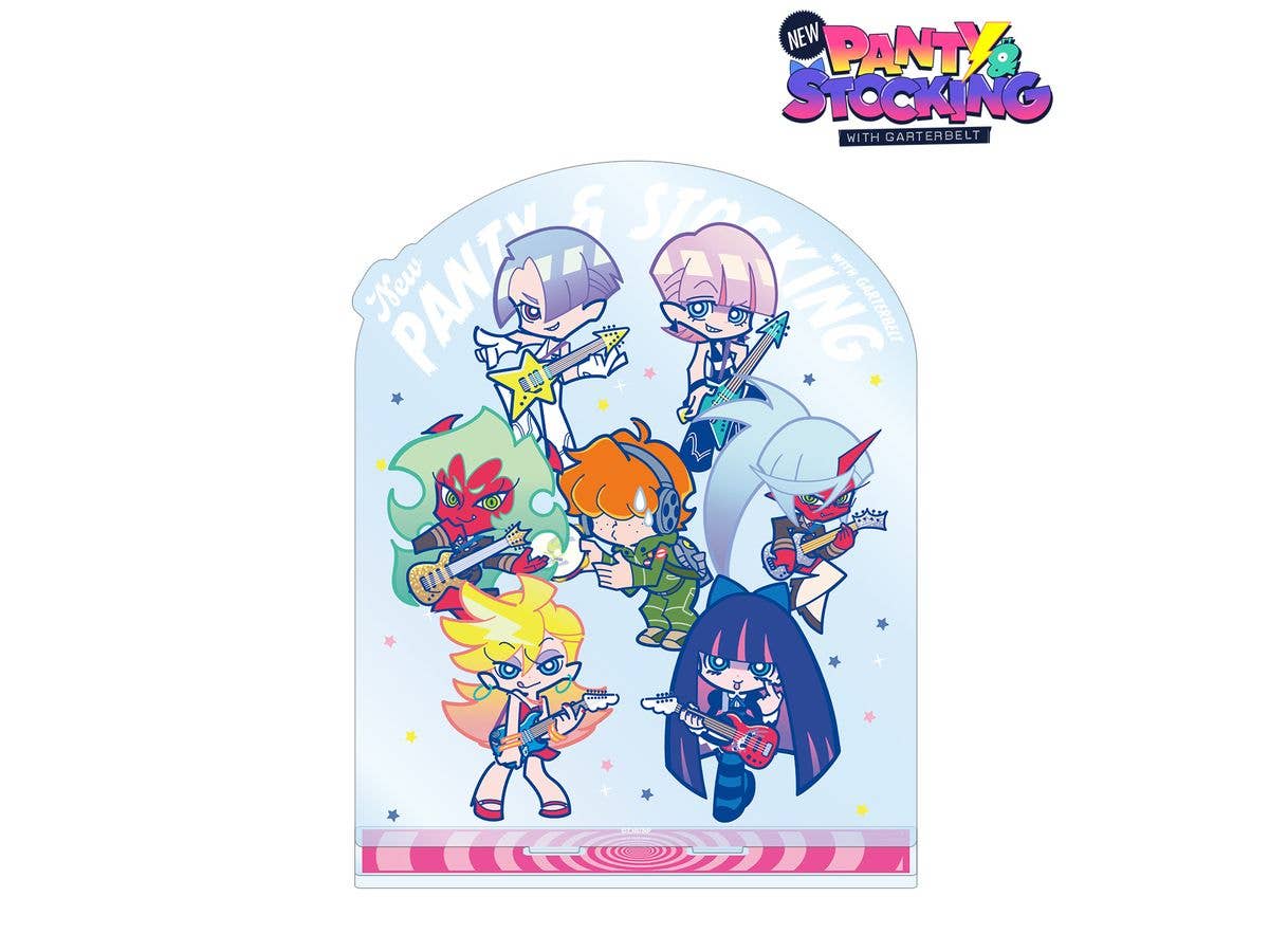New Panty & Stocking With Garterbelt: F Kaori Illustration Group Rock Ver. Big Acrylic Stand