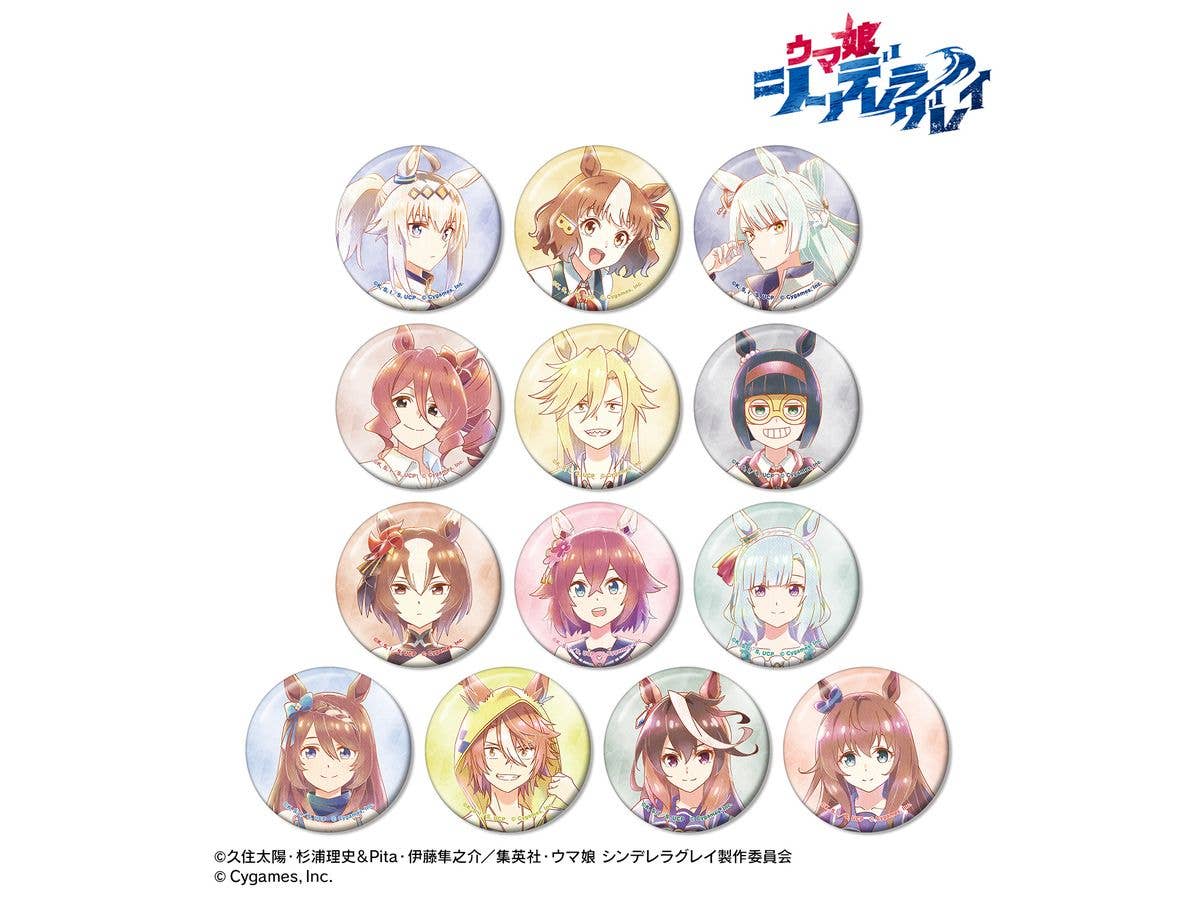 Anime Uma Musume Cinderella Gray: Trading Ani-Art Aqua Label Badges: 1Box (13pcs)