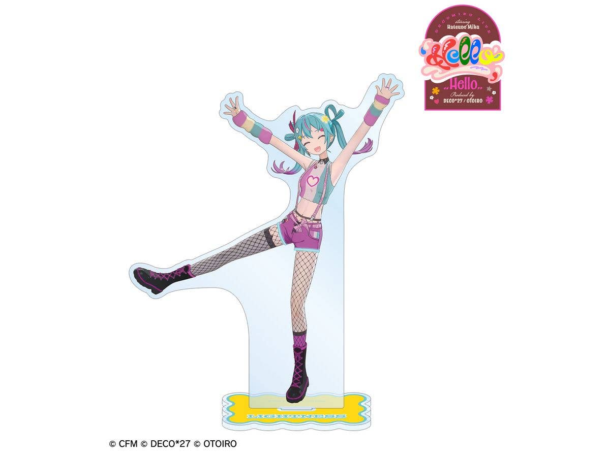 DECOMIKU LIVE starring Hatsune Miku Hello Produced by DECO27 / OTOIRO: DECOMIKU (Lightness) Big Acrylic Stand