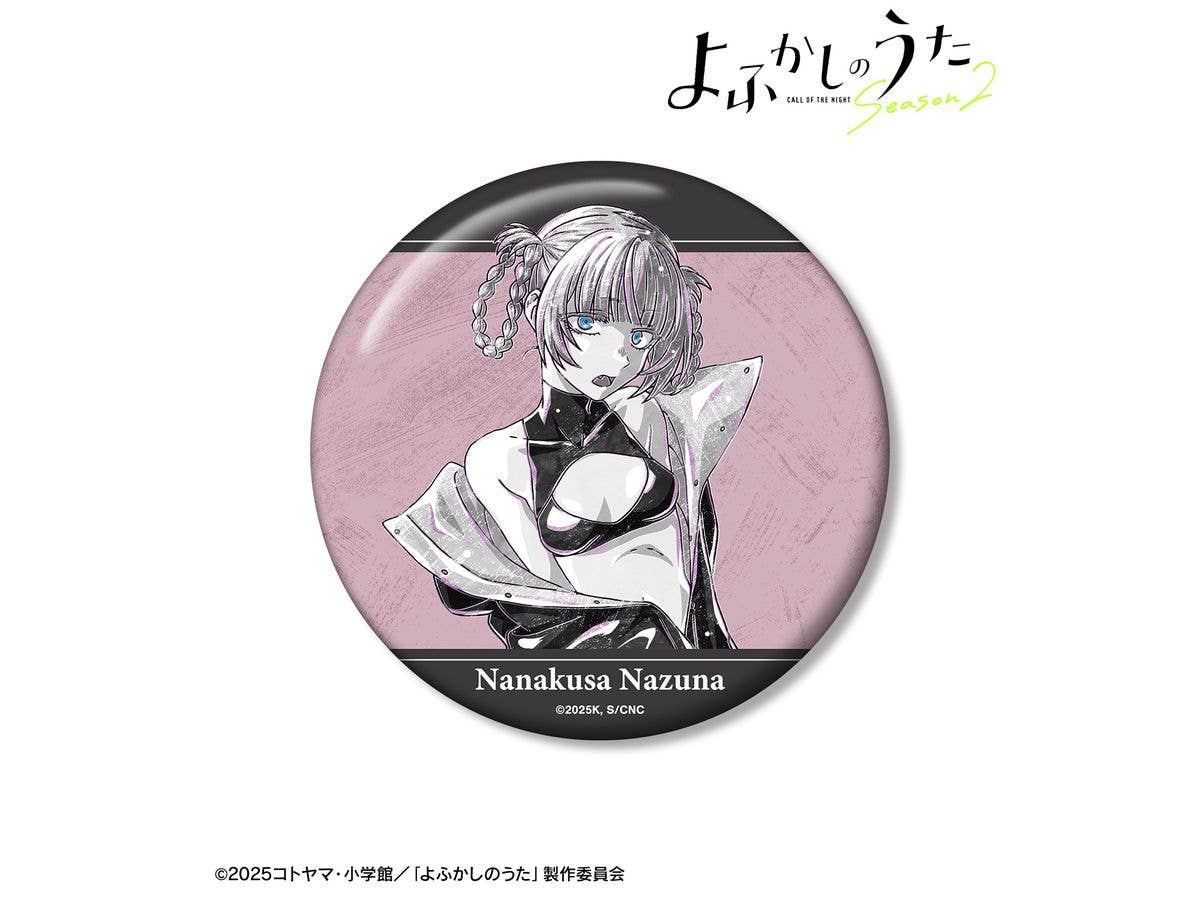 Tv Anime Yofukashi No Uta Season 2: Nanakusa Nazuna Ani-Art Black Label 100mm Can Badge