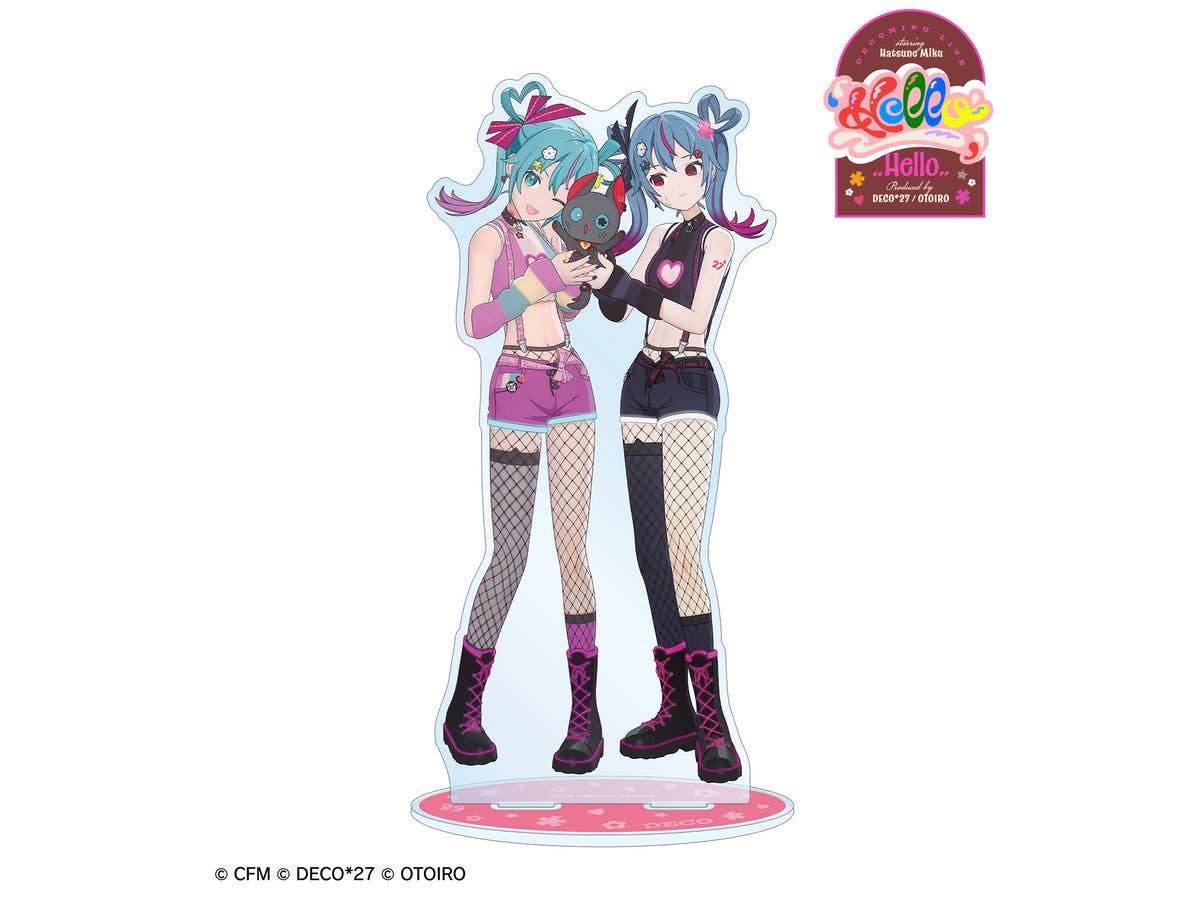 DECOMIKU LIVE starring Hatsune Miku Hello Produced by DECO27 / OTOIRO: DECOMIKU & Ninya Big Acrylic Stand