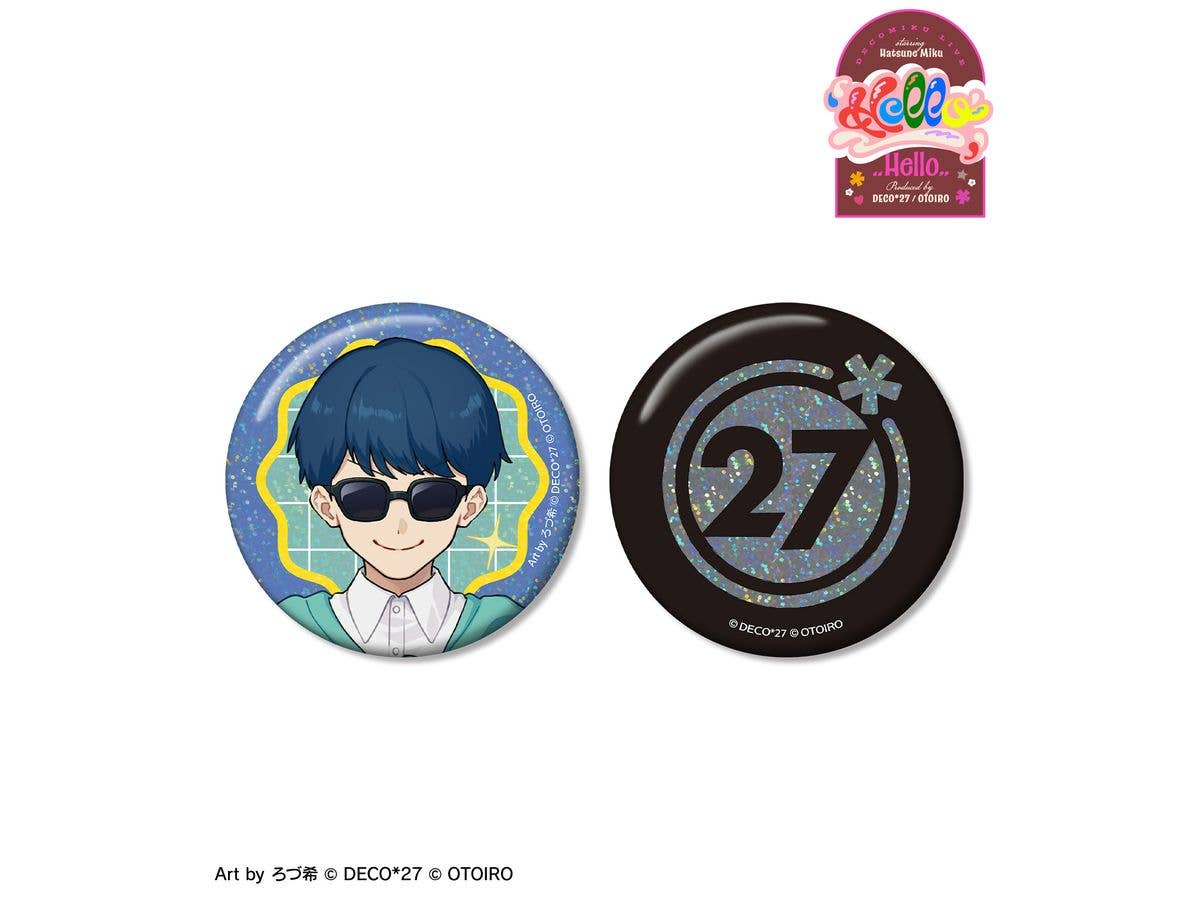 DECOMIKU LIVE starring Hatsune Miku Hello Produced by DECO27 / OTOIRO: DECO P&DECO27 Holographic Can Badge Set of 2
