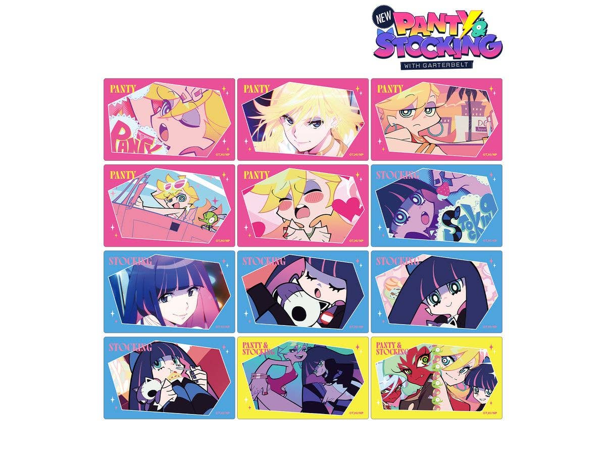 New Panty & Stocking With Garterbelt: Trading Scene Card Stickers: 1Box (12 pcs)