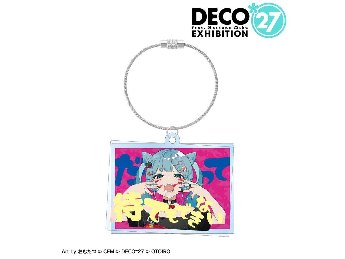 DECO27 feat. Hatsune Miku EXHIBITION Produced by DECO27 / OTOIRO: Animal Double Wire BIG Acrylic Keychain