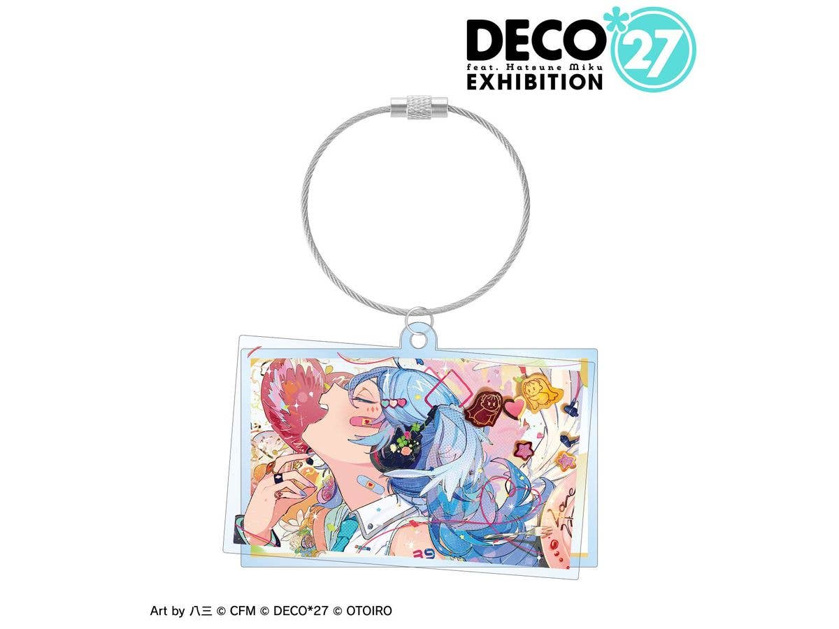 DECO27 feat. Hatsune Miku EXHIBITION Produced by DECO27 / OTOIRO: Ai Kotoba IV Double Wire BIG Acrylic Keychain