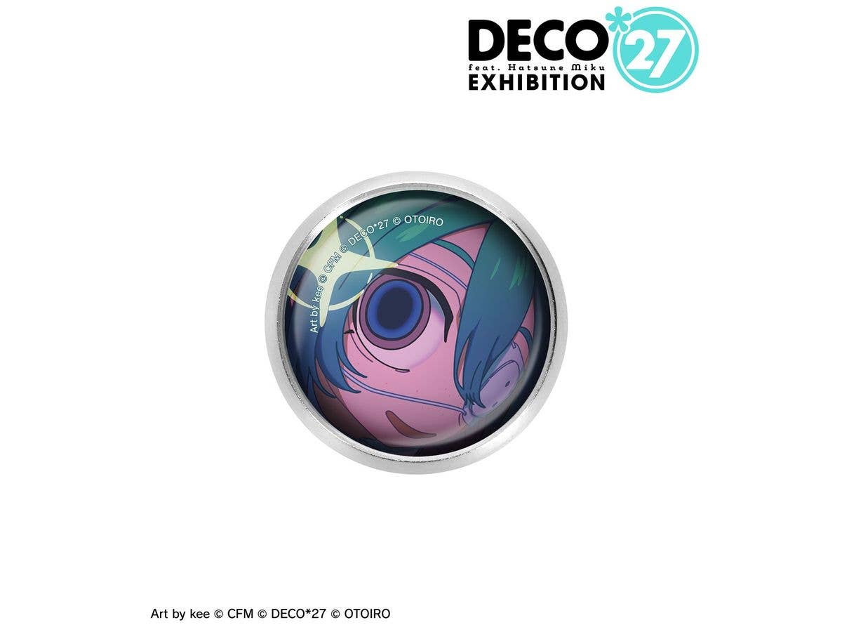 DECO27 feat. Hatsune Miku EXHIBITION Produced by DECO27 / OTOIRO: Monitoring Glass Magnet Badge ver.A