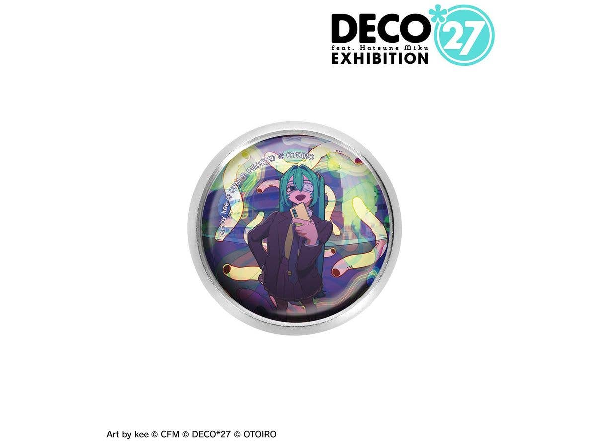DECO27 feat. Hatsune Miku EXHIBITION Produced by DECO27 / OTOIRO: Monitoring Glass Magnet Badge ver.C