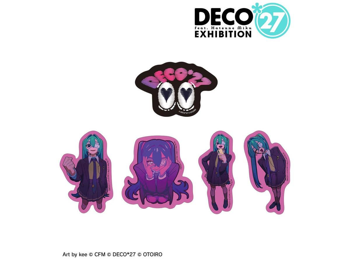 DECO27 feat. Hatsune Miku EXHIBITION Produced by DECO27 / OTOIRO: Monitoring Die-Cut Sticker Set of 5