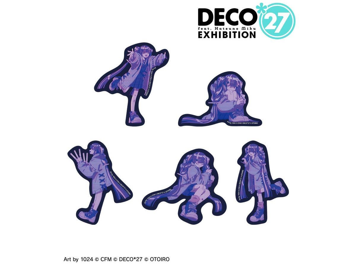 DECO27 feat. Hatsune Miku EXHIBITION Produced by DECO27 / OTOIRO: Neverland Die-Cut Sticker Set of 5