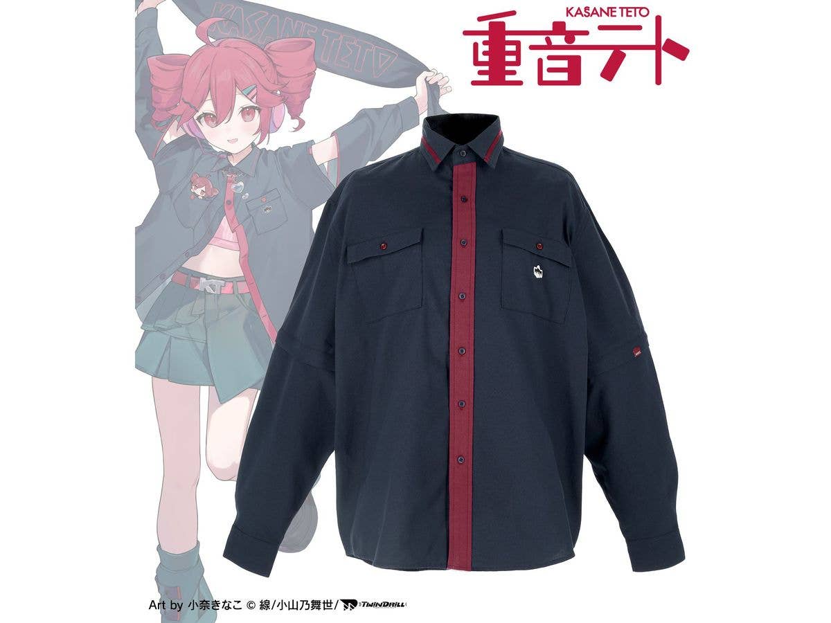 Kasane Teto: Costume Motif Shirt Jacket Unisex (Size: L)