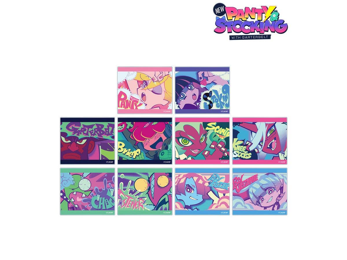 New Panty & Stocking With Garterbelt: Trading Scene Acrylic Cards 1 Box 10Pcs