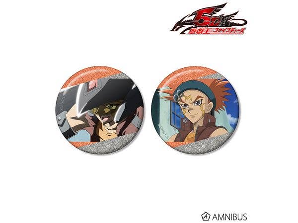 Yu-Gi-Oh! 5D's: Crow Hogan Scene Glitter Can Badge 2pcs Set