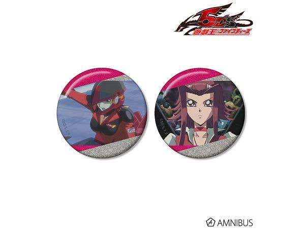 Yu-Gi-Oh! 5D's: Akiza Izinski Scene Glitter Can Badge 2pcs Set