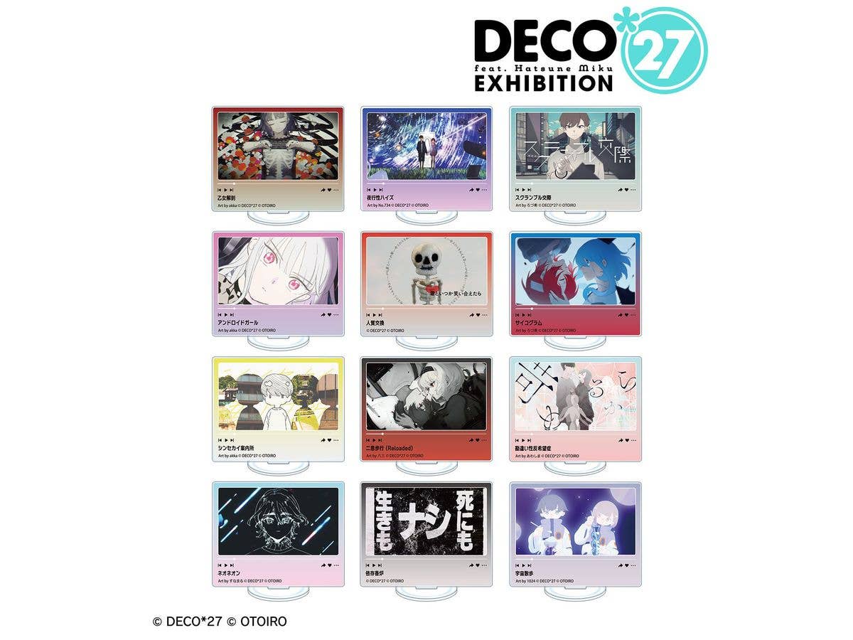 DECO27 feat. Hatsune Miku EXHIBITION Produced by DECO27 / OTOIRO: Trading Thumbnail Acrylic Stand ver.A 1 Box 12pcs