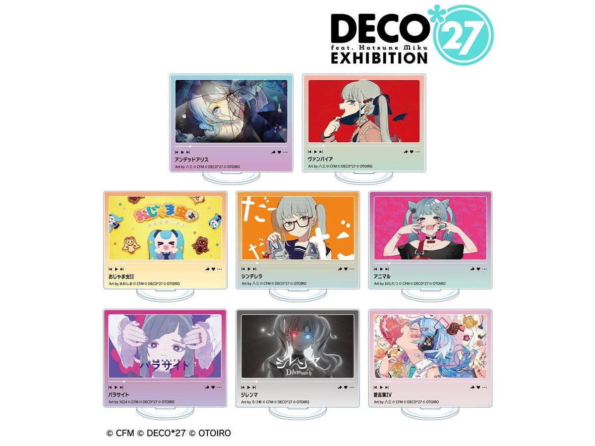 DECO27 feat. Hatsune Miku EXHIBITION Produced by DECO27 / OTOIRO: Trading Thumbnail Acrylic Stand ver.B 1 Box 8pcs