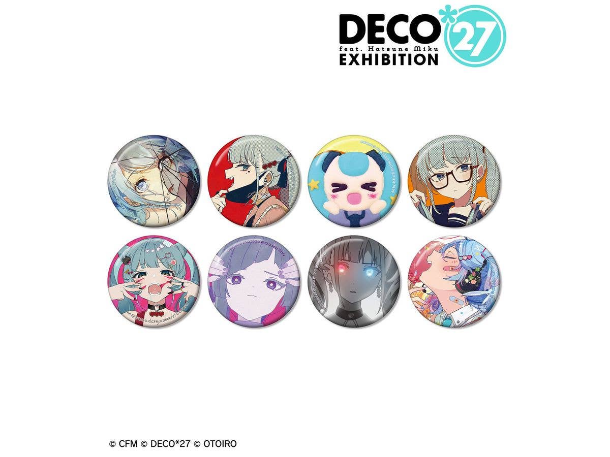 DECO27 feat. Hatsune Miku EXHIBITION Produced by DECO27 / OTOIRO: Trading Thumbnail Can Badge ver.B 1 Box 8pcs