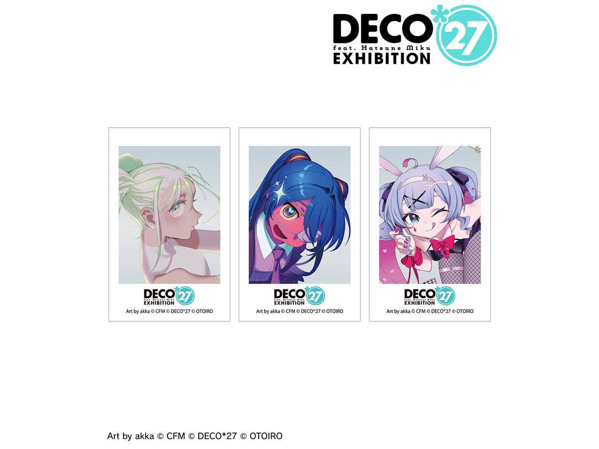 DECO27 feat. Hatsune Miku EXHIBITION Produced by DECO27 / OTOIRO: Key Visual Illustration Card Set of 3 ver.A