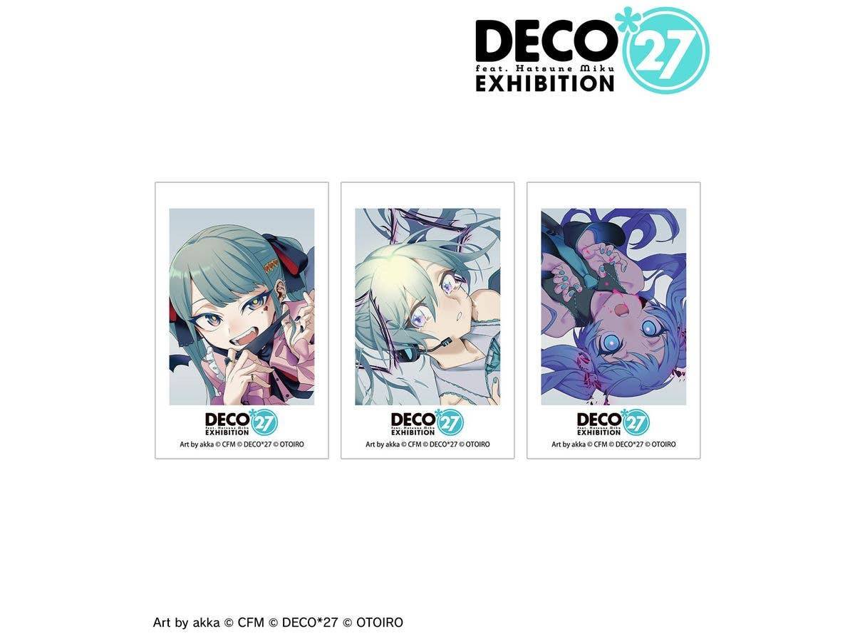 DECO27 feat. Hatsune Miku EXHIBITION Produced by DECO27 / OTOIRO: Key Visual Illustration Card Set of 3 ver.B