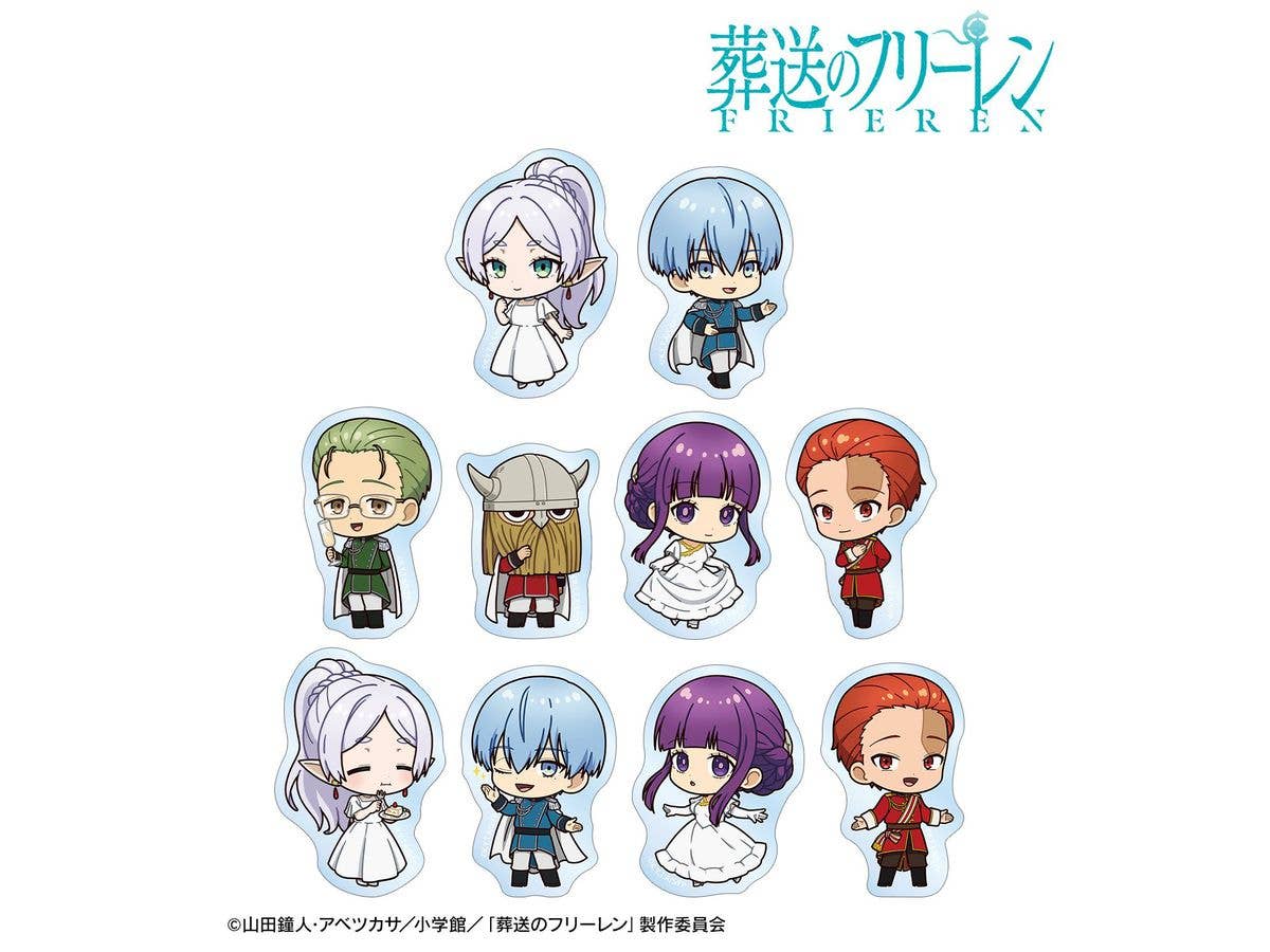 Frieren: Beyond Journey's End - Trading Chibi Character Social Ver. Clear Die-Cut Stickers 1 Box (10pcs)