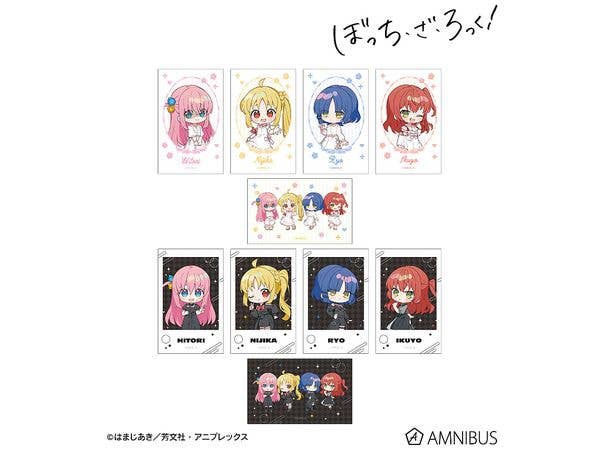 Anime Bocchi the Rock!: Illustration by Uekura Eku White Dress Ver. & Black Dress Ver. Trading Illustration Card 1Box 10pcs