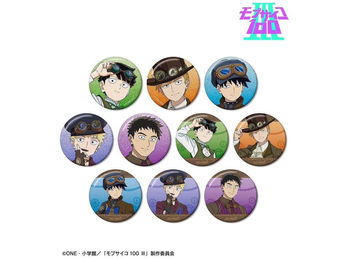 Mob Psycho 100 III: Original Steampunk Version Trading Glitter Can Badge (1 Box of 10)