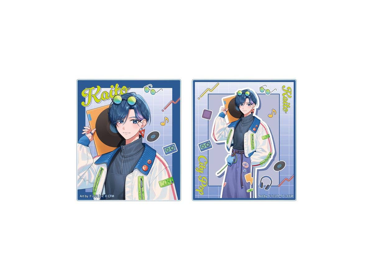 Hatsune Miku: Newly Drawn Kaito City Pop Ver. Art by Dolustoy Acrylic Card 2pcs Set