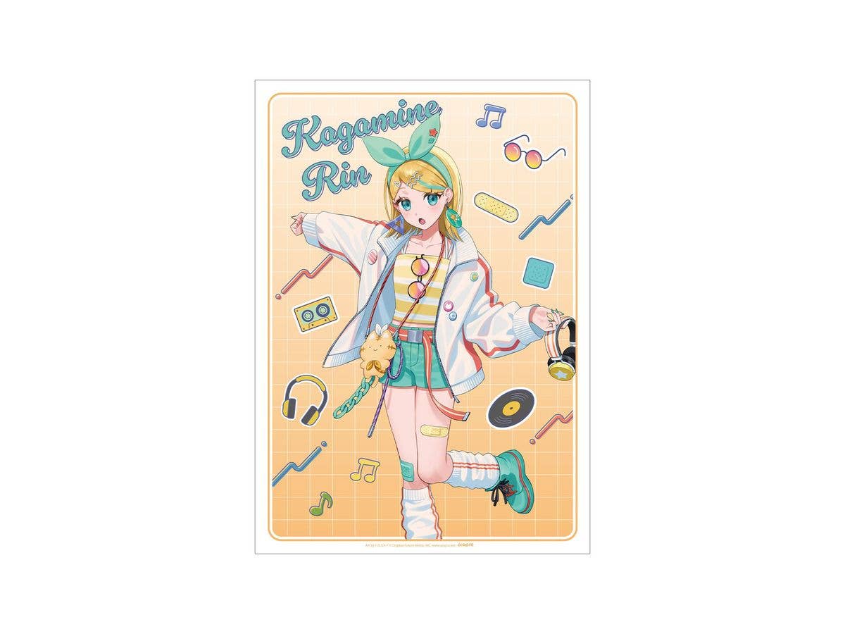Hatsune Miku: Newly Drawn Kagamine Rin City Pop Ver. Art by Dolustoy A3 Matte-Finish Poster